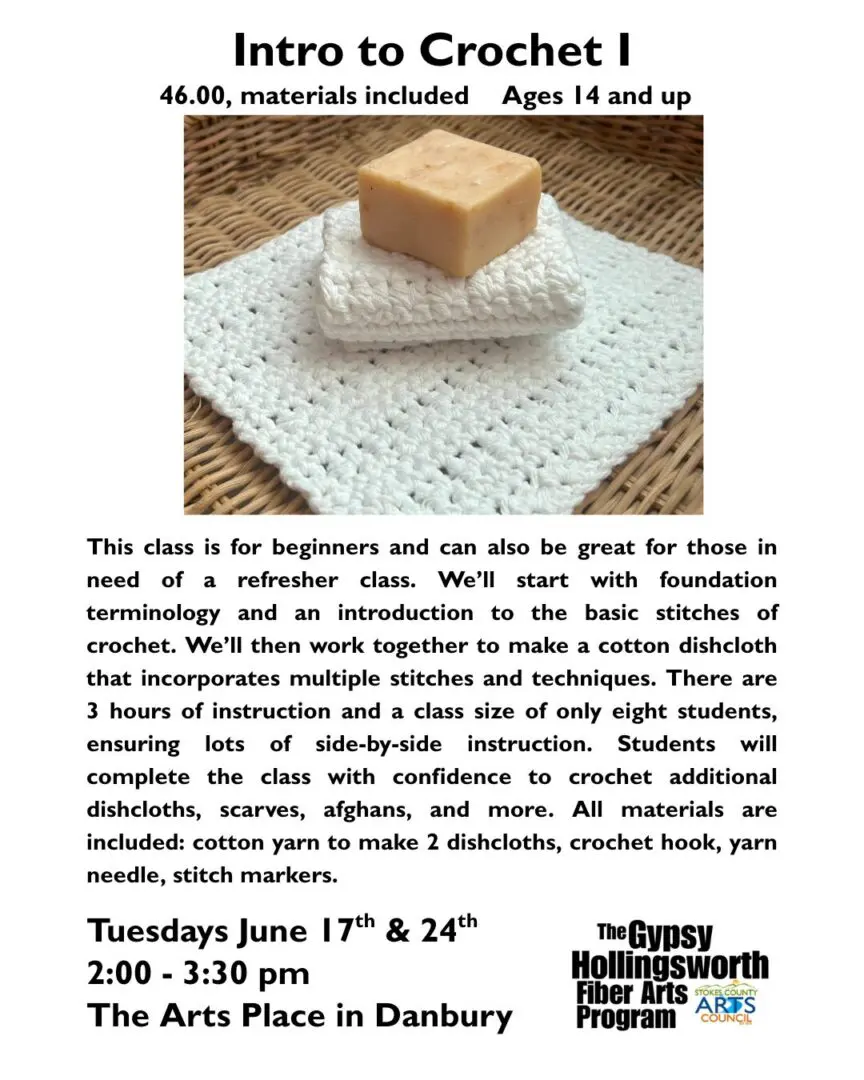 Intro to Crochet I JUNE