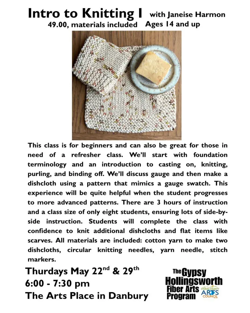 Intro to Knitting I