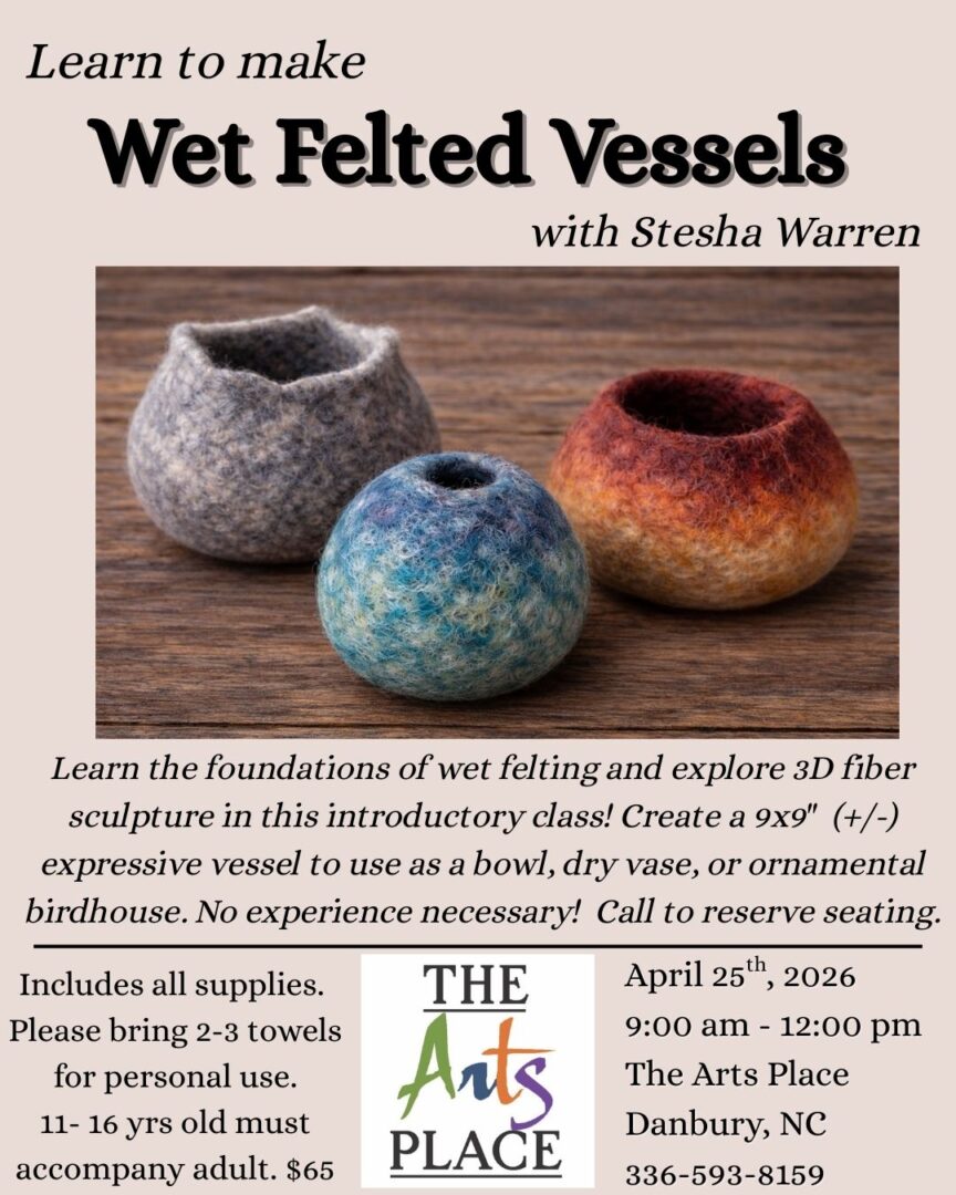 Wet Felted Vessel Flyer