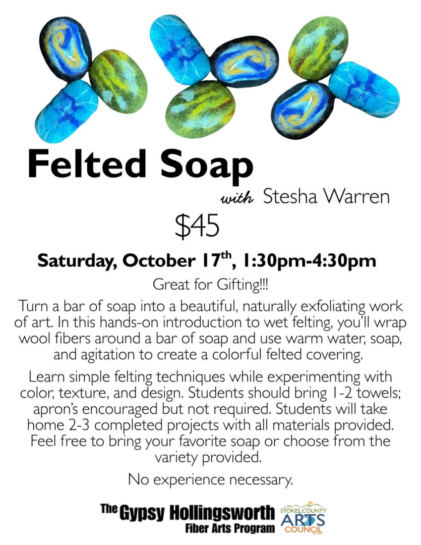 Felted Soap Poster